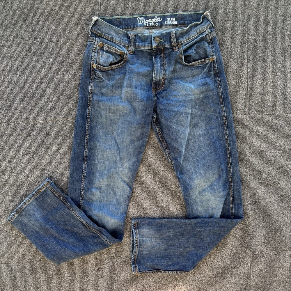 Wrangler Retro Slim StraightJeans Men's 30x32 StretchWestern Cowboy Ranch